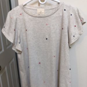 Grey polka dot cotton t.la t-shirt
